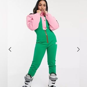 ASOS 4505 Tall ski 80's colour block ski suit, size 34 (fits like a US size 4)
